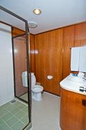 Layang Layang Dive Resort - standard shower room.